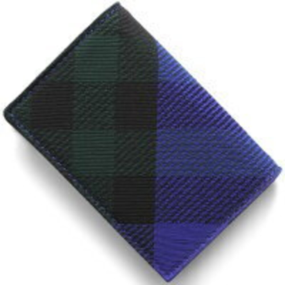 Burberry Blue Wallet Check Business Night - Picture 2 of 5